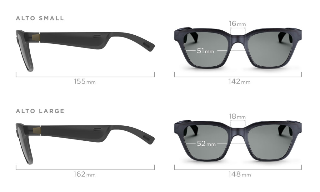 Bose Frames Sizes