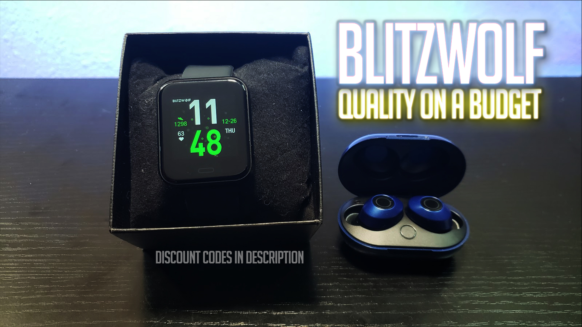 Blitzwolf Smart Watch and True Wireless Earbuds
