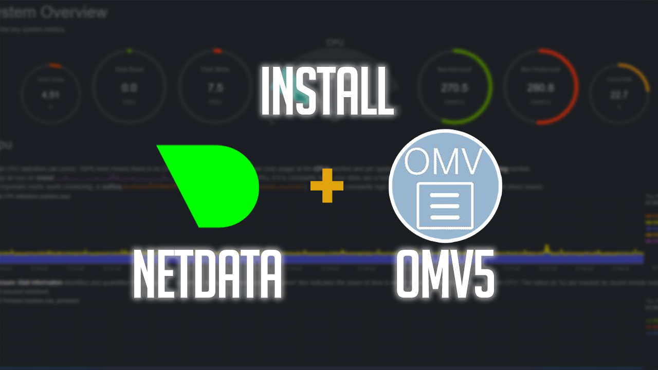 How To Install NetData On OMV5