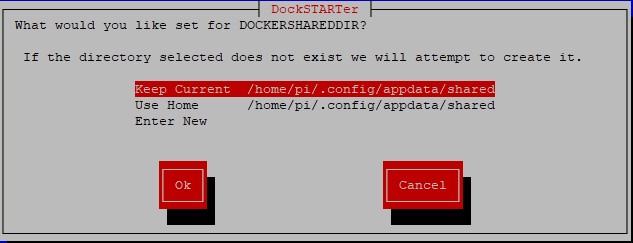 docker shared directory