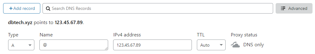 CloudFlare DNS